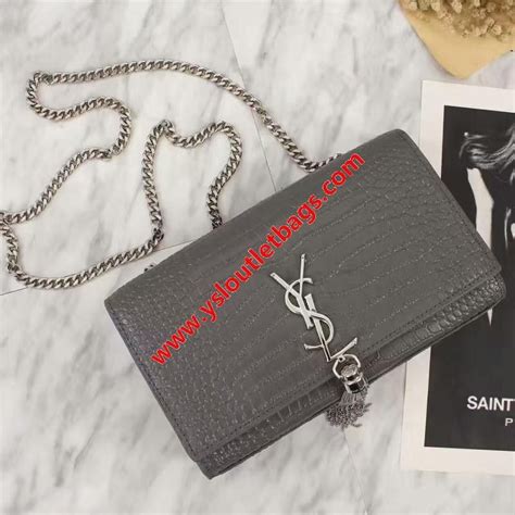 ysl bag grey with tassel|ysl medium tassel bag.